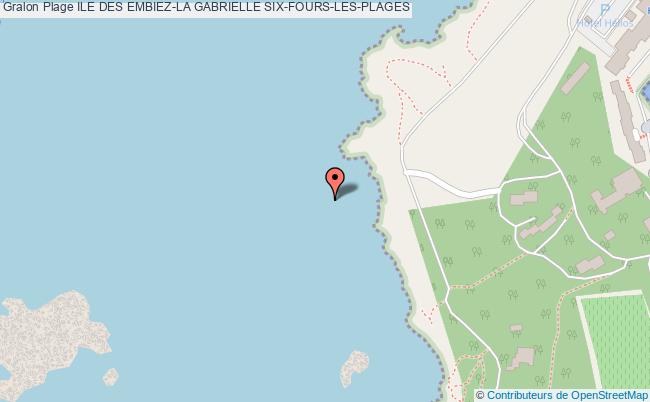 plan Ile Des Embiez-la Gabrielle Six-fours-les-plages
