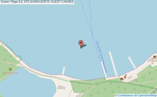 plan Ile Ste Marguerite Ouest Cannes