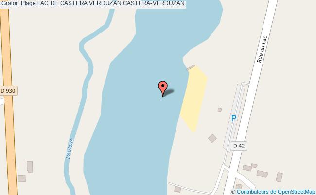 plan Lac De Castera Verduzan Castera-verduzan