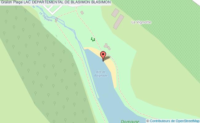 plan Lac Departemental De Blasimon Blasimon