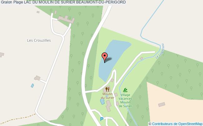 plan Lac Du Moulin De Surier Beaumont-du-perigord