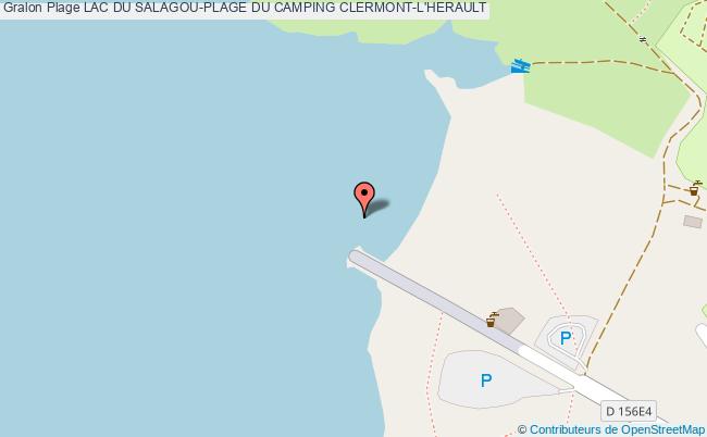 plan Lac Du Salagou-plage Du Camping Clermont-l'herault