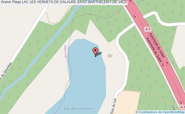 plan Lac Les Vernets De Galaure Saint-barthelemy-de-vals