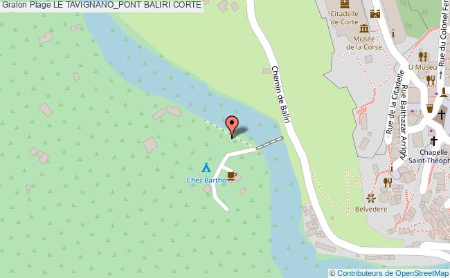 plan Le Tavignano_pont Baliri Corte