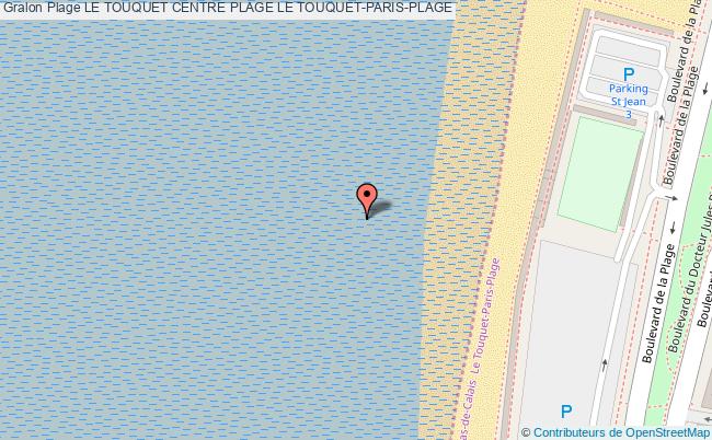 plan Le Touquet Centre Plage Le Touquet-paris-plage