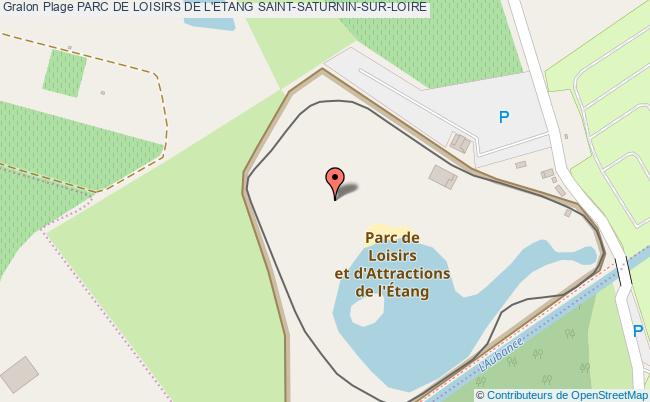 plan Parc De Loisirs De L'etang Saint-saturnin-sur-loire