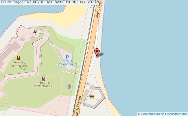 plan Penthievre-baie Saint-pierre-quiberon