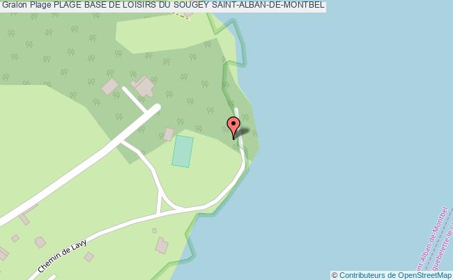 plan Plage Base De Loisirs Du Sougey Saint-alban-de-montbel