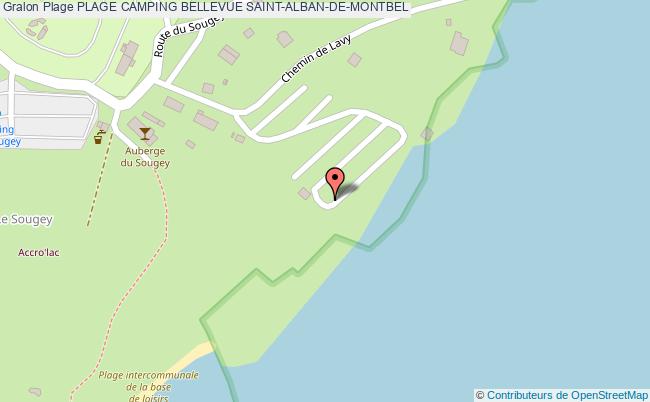 plan Plage Camping Bellevue Saint-alban-de-montbel
