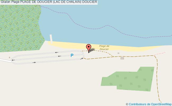 plan Plage De Doucier (lac De Chalain) Doucier