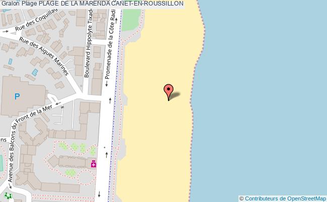 plan Plage De La Marenda Canet-en-roussillon