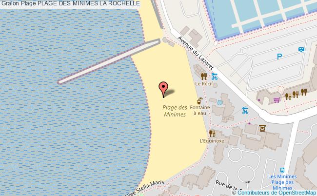 plan Plage Des Minimes La Rochelle