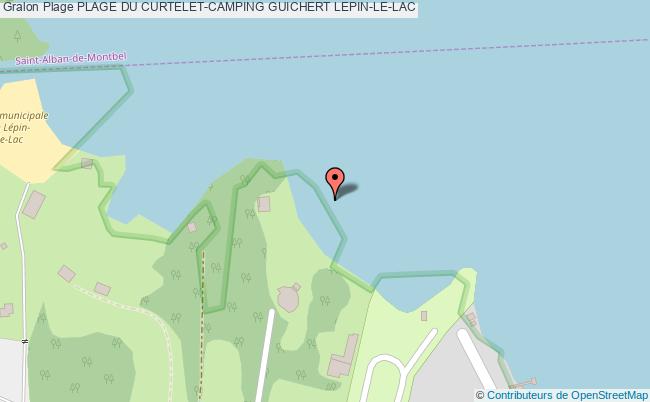 plan Plage Du Curtelet-camping Guichert Lepin-le-lac