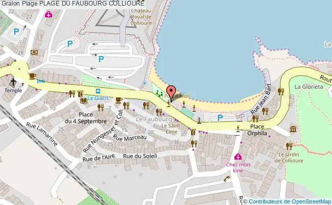 plan Plage Du Faubourg Collioure