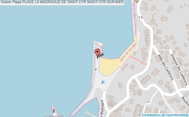 plan Plage La Madrague De Saint-cyr Saint-cyr-sur-mer