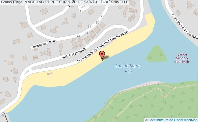 plan Plage Lac St Pee Sur Nivelle Saint-pee-sur-nivelle