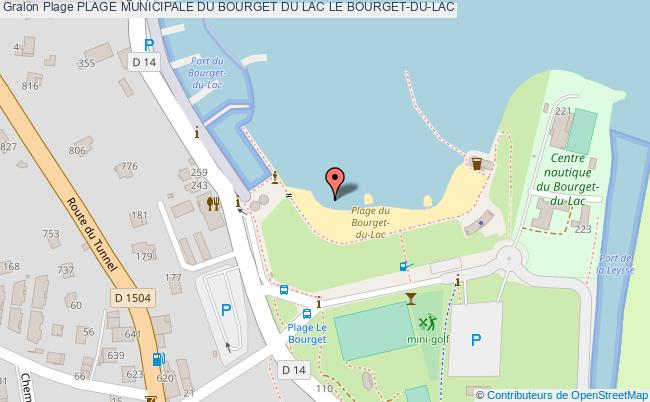 plan Plage Municipale Du Bourget Du Lac Le Bourget-du-lac