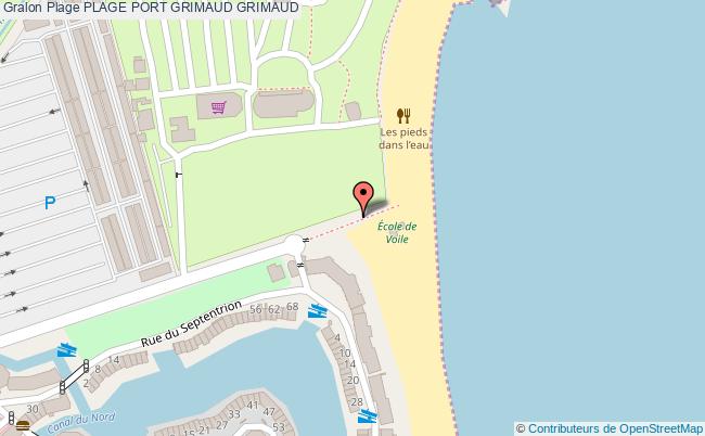 plan Plage Port Grimaud Grimaud