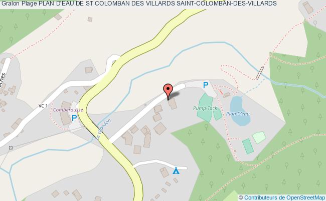 plan Plan D'eau De St Colomban Des Villards Saint-colomban-des-villards