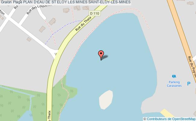 plan Plan D'eau De St Eloy Les Mines Saint-eloy-les-mines