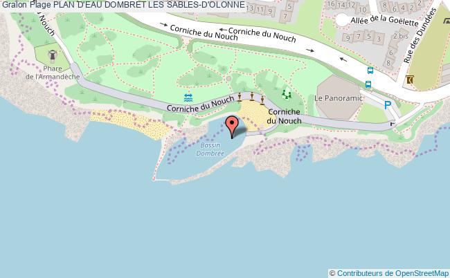plan Plan D'eau Dombret Les Sables-d'olonne