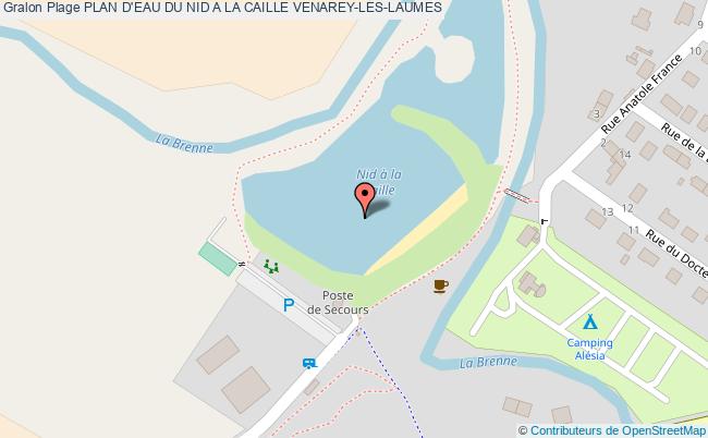 plan Plan D'eau Du Nid A La Caille Venarey-les-laumes