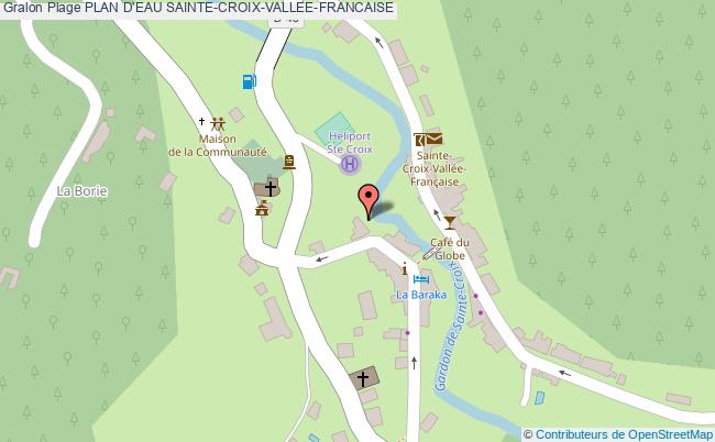 plan Plan D'eau Sainte-croix-vallee-francaise