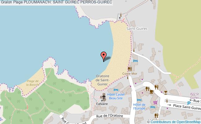 plan Ploumanac'h: Saint Guirec Perros-guirec