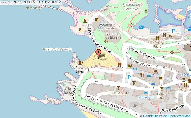 plan Port Vieux Biarritz