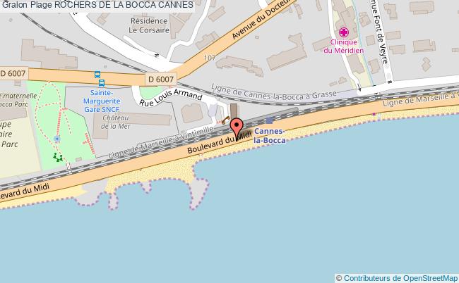 plan Rochers De La Bocca Cannes