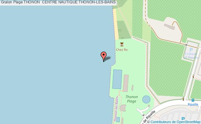 plan Thonon  Centre Nautique Thonon-les-bains