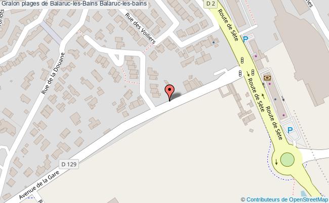 plan Plages De Balaruc-les-bains Balaruc-les-bains Balaruc-les-bains