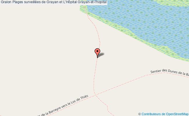 plan Plages Surveillées De Grayan Et L'hôpital Grayan-et-l'hopital Grayan-et-l'hopital