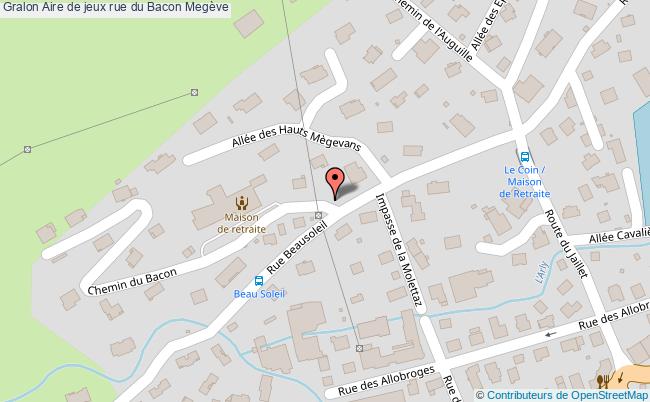 Aire De Jeux Rue Du Bacon  Megève