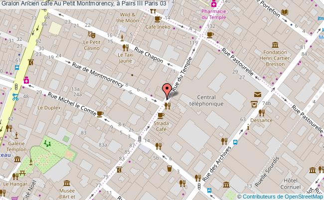 Ancien Café Au Petit Montmorency, à Pairs Iii  Paris