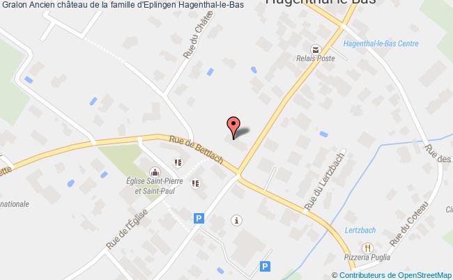 Ancien Château De La Famille D'eplingen  Hagenthal-le-bas