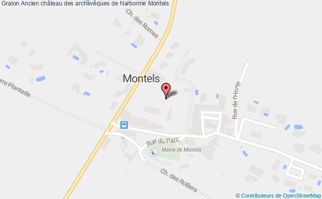 Ancien Château Des Archevêques De Narbonne  Montels