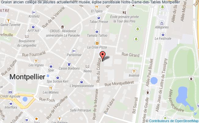 Ancien Collège De Jésuites Actuellement Musée, église Paroissiale Notre-dame-des-tables  Montpellier