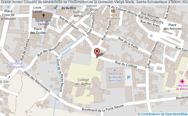 Ancien Couvent De Bénédictines De L'assomption-de La-glorieuse-vierge-marie, Sainte-scholastique à Billom (63) 