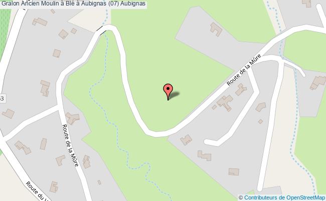 Ancien Moulin à Blé à Aubignas (07) 