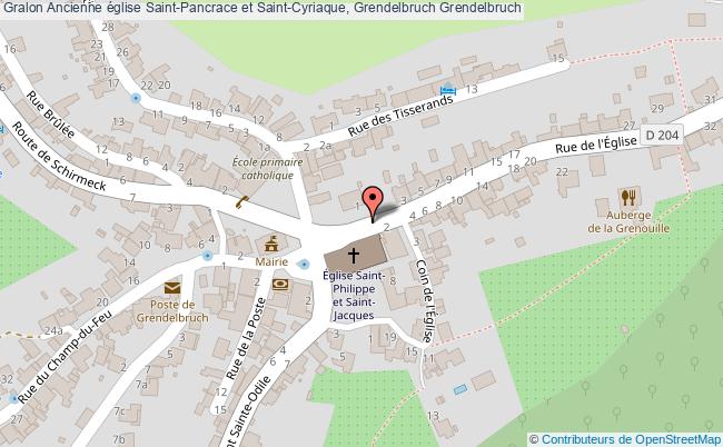Ancienne église Saint-pancrace Et Saint-cyriaque, Grendelbruch 