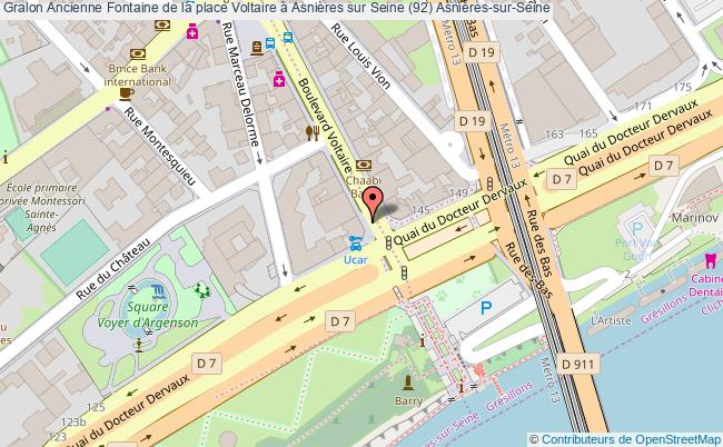 Ancienne Fontaine De La Place Voltaire à Asnières Sur Seine (92)  Asnières-sur-seine