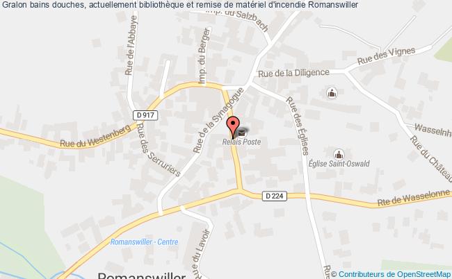 Bains Douches, Actuellement Bibliothèque Et Remise De Matériel D'incendie  Romanswiller