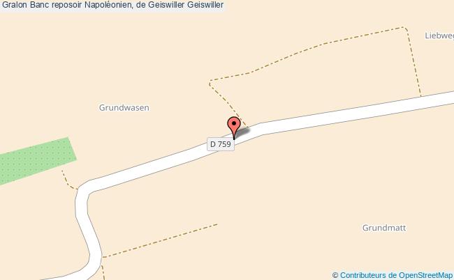 Banc Reposoir Napoléonien, De Geiswiller 