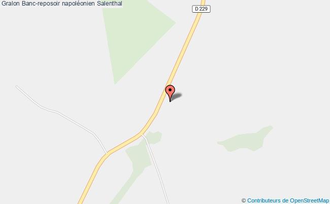 Banc-reposoir Napoléonien  Salenthal