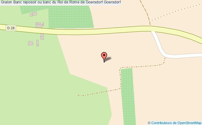 Banc Reposoir Ou Banc Du Roi De Rome De Goersdorf 