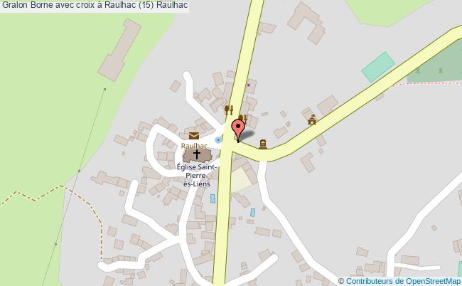 Borne Avec Croix à Raulhac (15) 