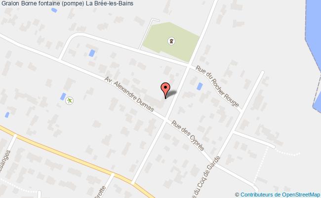 Borne Fontaine (pompe)  La Brée-les-bains