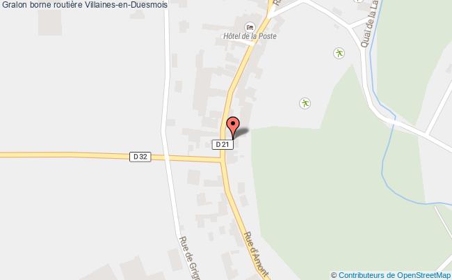 Borne Routière  Villaines-en-duesmois