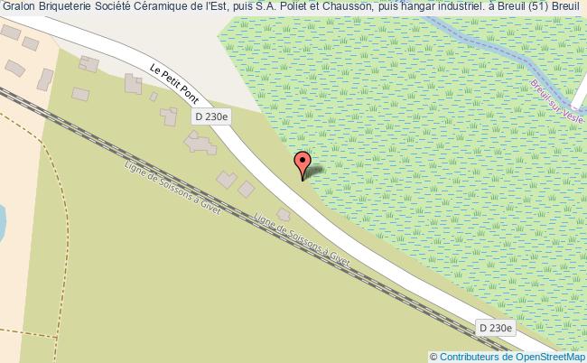 Briqueterie Société Céramique De L'est, Puis S.a. Poliet Et Chausson, Puis Hangar Industriel. à Breuil (51) 